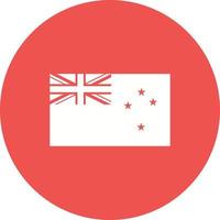 New Zealand Circle Background Icon vector