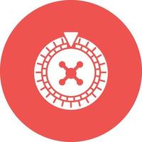 Roulette I Circle Background Icon vector