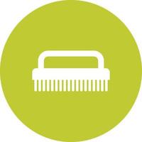 Hand Scrubber Circle Background Icon vector