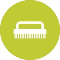 Hand Scrubber Circle Background Icon vector