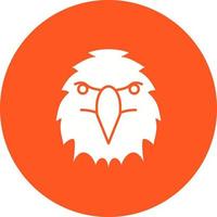 Eagle Face Circle Background Icon vector