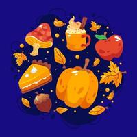 Pumpkin Hunt Halloween Icon with Creative Layout vector