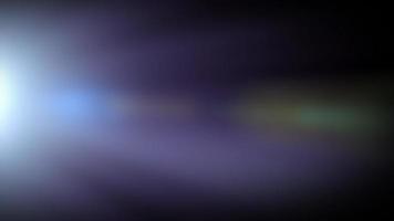 boucle optique flare lumière bleue centre gauche video