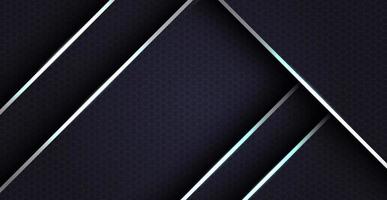 abstract slash silver cross line with dark hexagon texture background. eps10 vector