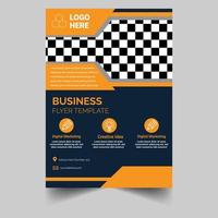business brochure flyer design layout template in A4 size vector