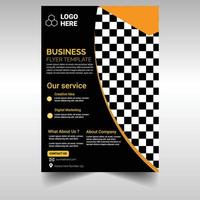 business brochure flyer design layout template in A4 size vector