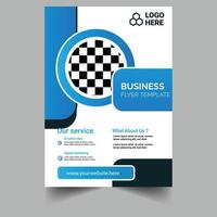 business brochure flyer design layout template in A4 size vector