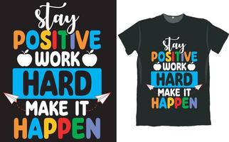 Back to School Kids Boys and Girls T Shirt Design vector