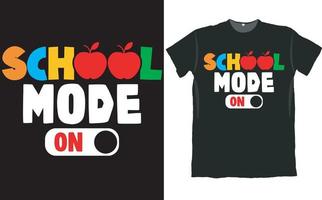 Back to School Kids Boys and Girls T Shirt Design vector