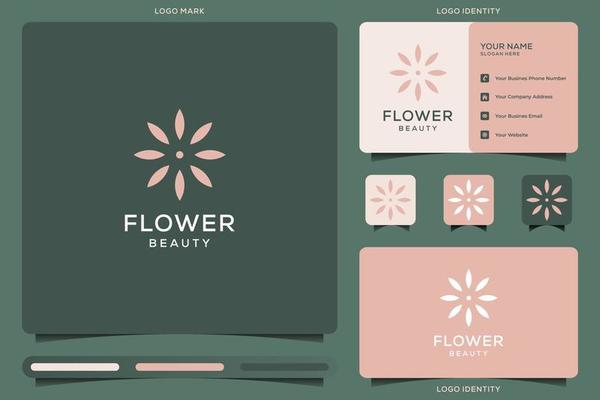 Beauty flower logo inspiration vector
