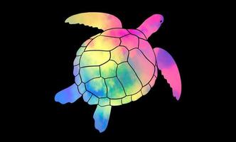 Turtle tshirt design vector