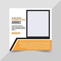 Digital Marketing Ads Social Media Post Design vector