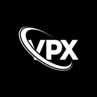 VPX logo. VPX letter. VPX letter logo design. Initials VPX logo linked with circle and uppercase monogram logo. VPX typography for technology, business and real estate brand. vector