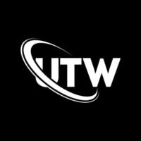 UTW logo. UTW letter. UTW letter logo design. Initials UTW logo linked with circle and uppercase monogram logo. UTW typography for technology, business and real estate brand. vector