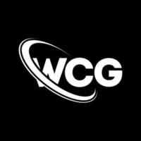 logotipo de wcg. carta wcg. diseño del logotipo de la letra wcg. logotipo de iniciales wcg vinculado con círculo y logotipo de monograma en mayúsculas. tipografía wcg para tecnología, negocios y marca inmobiliaria. vector