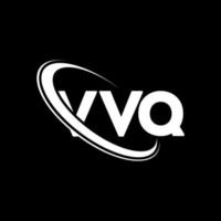 logotipo vq. letra vq. diseño del logotipo de la letra vvq. logotipo de iniciales vvq vinculado con círculo y logotipo de monograma en mayúsculas. tipografía vvq para tecnología, negocios y marca inmobiliaria. vector