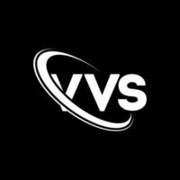 logotipo vvs. letra vs. diseño del logotipo de la letra vvs. logotipo de iniciales vvs vinculado con círculo y logotipo de monograma en mayúsculas. tipografía vvs para tecnología, negocios y marca inmobiliaria. vector