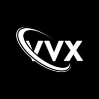 logotipo vvx. letra vvx. diseño del logotipo de la letra vvx. logotipo de iniciales vvx vinculado con círculo y logotipo de monograma en mayúsculas. tipografía vvx para tecnología, negocios y marca inmobiliaria. vector