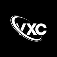 VXC logo. VXC letter. VXC letter logo design. Initials VXC logo linked with circle and uppercase monogram logo. VXC typography for technology, business and real estate brand. vector