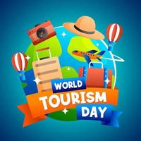 World Tourism Day Concept vector