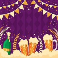 International Beer Day Background vector