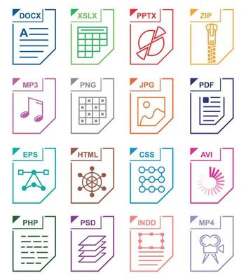 File format set icons