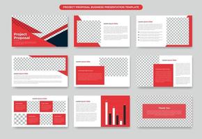 Creative Corporate Project proposal presentation slides template or business presentation template and modern keynote presentation or company profile vector
