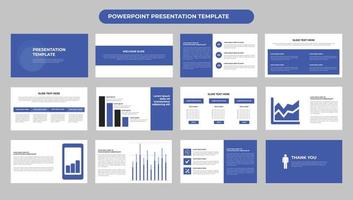 Corporate Business presentation slides template or project proposal presentation template and modern keynote presentation or company profile vector