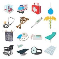 Medical isometric 3d icons vector