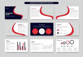 Modern Business Plan presentation slide template and Proposal project or annual report or company profile