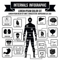 elementos infográficos internos, estilo simple vector