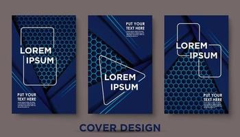 Modern abstract covers set. Cool gradient shapes composition, shapes, geometric elements. Applicable for placards, brochures, posters, covers and banners. Eps10 vector