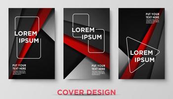 Modern abstract covers set. Cool gradient shapes composition, shapes, geometric elements. Applicable for placards, brochures, posters, covers and banners. Eps10 vector