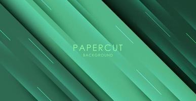 green gradient diagonal stretch light and shadow with modern line shapes background. eps10 vector