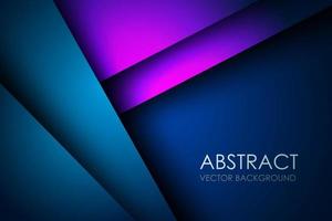 triángulo de capas de superposición púrpura azul oscuro abstracto sobre fondo de espacio en blanco vector eps10