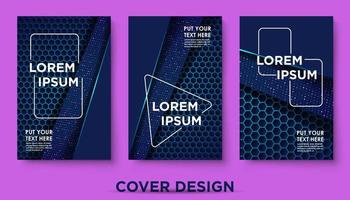 Modern abstract covers set. Cool gradient shapes composition, shapes, geometric elements. Applicable for placards, brochures, posters, covers and banners. Eps10 vector