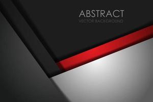 Red white triangle geometric vector background overlap layer on black grey space for text and background design
