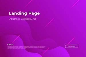 Minimal geometric purple abstract background, dynamic shape composition landing page vector