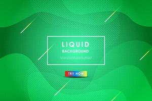 Green liquid color background. Dynamic textured geometric element design with dots decoration. Modern gradient light. eps10 vector