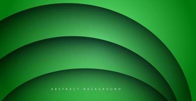 colorful green gradient background. Abstract circle papercut smooth color composition. eps10 vector