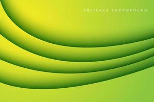 abstract green gradient curve papercut background dimension layers. eps10 vector