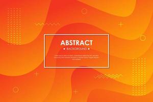 Modern colorful orange gradient geometric background. with Fluid shapes composition. Eps10 vector. vector