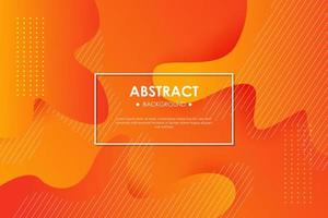 Modern colorful orange gradient geometric background. with Fluid shapes composition. Eps10 vector. vector