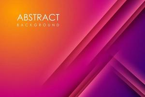 Modern abstract gradient orange and purple colorfull background concept with gold line and dots decoration vector