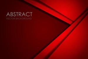 Red geometric triangle vector background overlap layer on black space for text and background design Eps10 vector