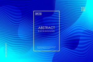 fondo geométrico ondulado degradado líquido azul abstracto moderno con color degradado de estilo colorido. página de destino, portada, vector eps10