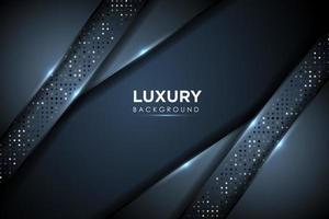 luxurious dark background with glitters dots and overlap layer. abstract modern background. editable eps 10 vector. vector