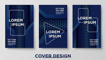 Modern abstract covers set. Cool gradient shapes composition, shapes, geometric elements. Applicable for placards, brochures, posters, covers and banners. Eps10 vector