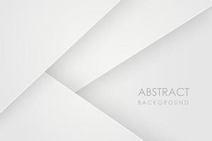 Abstract 3d background with white paper layers. Vector geometric illustration of overlap. Graphic design element. Minimal design. Decoration for business presentation