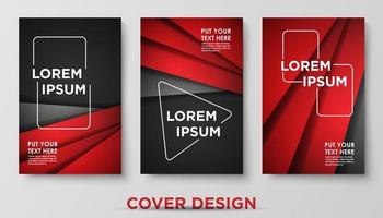 Modern abstract covers set. Cool gradient shapes composition, shapes, geometric elements. Applicable for placards, brochures, posters, covers and banners. Eps10 vector